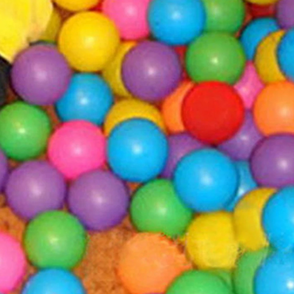 50pcs Secure Non-toxic Baby Kid Pit Toy Swim Fun Colorful Soft Plastic Ocean Ball