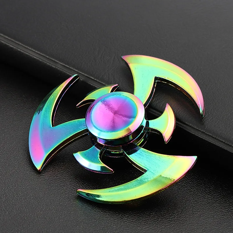 New Fidget Hand Spinner Zinc Alloy Metal Rainbow Spiner Anti Anxiety Toy of Spinners Focus Relieves 2