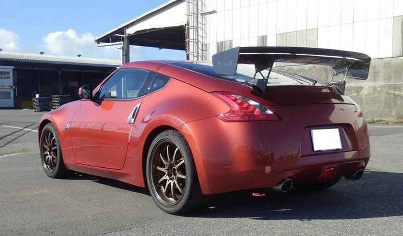 Автомобиль-Стайлинг для Nissan Z34 370z VTX8 стиль карбоновое волокно GT Крыло глянцевая отделка задний спойлер волокно Bootlid крышка сплиттер губ набор