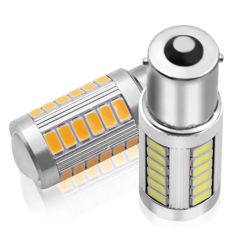 1156 P21/5 W BAY15D супер яркий 33 SMD 5630 5730 светодиодный Автомобильные стоп-сигналы Противотуманные фары 21/5w Автомобильные дневные ходовые огни 12V