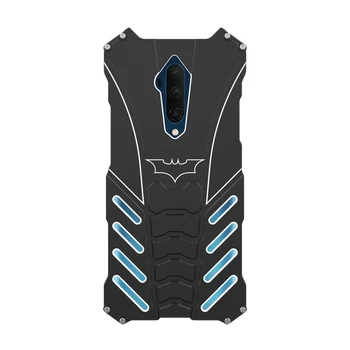 

R-just Luxury Bat Man Kickstand Shockproof Case For One Plus 7t 7 6 6t Pro Bumper Armor Metal Back Cover Cases Shell
