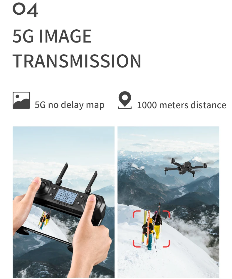 28 минут 3000 мАч 1000 м SMRC ICAT3 бесщеточный gps Дрон оптический поток позиционирования вертолет самолет 4K HD камера