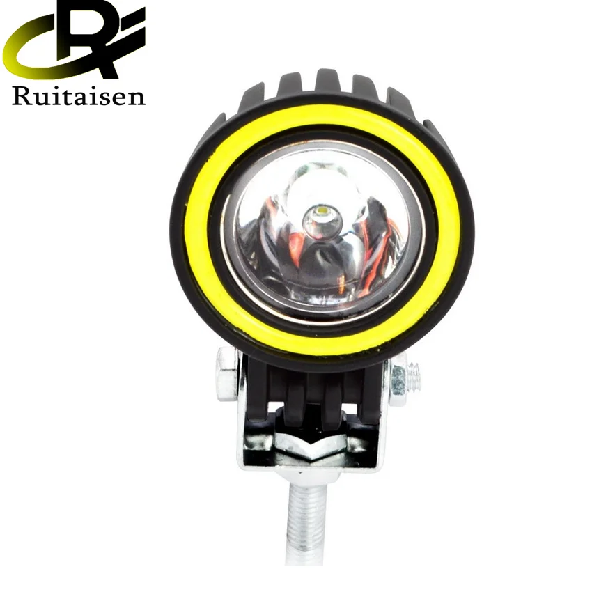 

Ruitaisen 3 Inch Led Work Light Bar 6000K White Flood Beam For Car 4x4 Offroad Truck Boat UAZ ATV 12V 24V Led Angel Eyes Driving