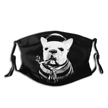 

French Bulldog Adult Non-Disposable Mouth Face Mask Dustproof Mask Winter Protection Cover Respirator Mouth Muffle with Filters