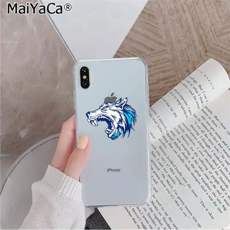 A12 MaiYaCa животное волк на заказ фото мягкий чехол для телефона для iPhone 11 pro XS MAX 8 7 6 6S Plus X 5 5S SE XR - Цвет: A12
