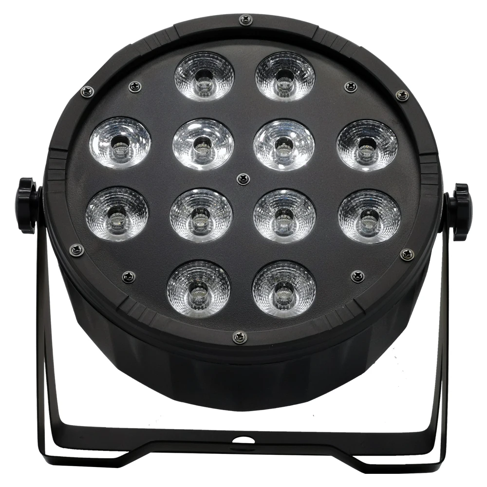 12x12 Вт led par Светильник rgbw 4в1 светодиодный плоский DMX сценический dj красящий