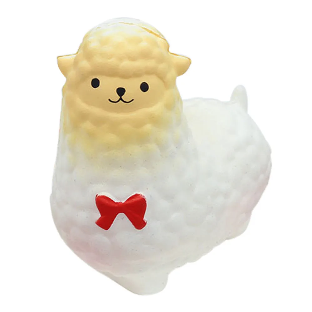 Kawaii милые Jumbo овец милый Альпака супер мягкий медленно поднимающийся мягкий Выжми веселье детские игрушки телефон ремни детские игрушки подарки L1223