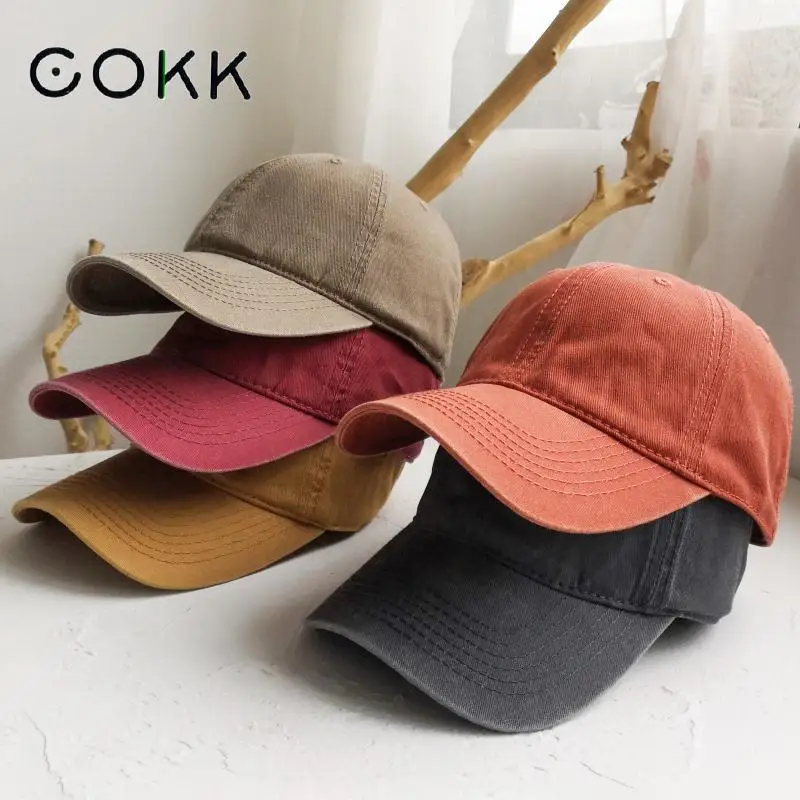 Gorra de béisbol lisa de algodón para hombre y mujer, gorra Snapback a la moda para mujer, gorra informal con visera Vintage lavada Simple para exteriores para mujer y hombre