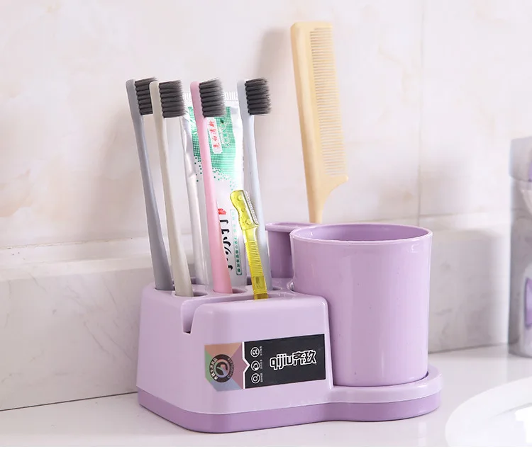 Bathroom Toothbrush Shelf Toilet Wash Cup Set Placed Mouths Of Home Toothbrush Holder Mouthwash Washing Storage Tumbler