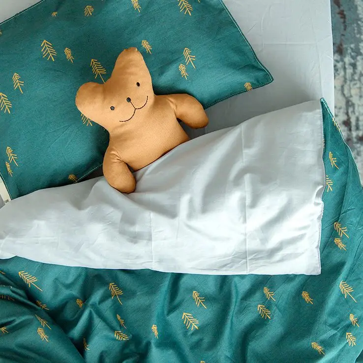 3pcs A Set Crib Bedding Set Newborn Cotton Bedding Set Quilt Cover Pillowcase Fitted Bed Sheet For 120x60 130x70cm Bed (13)