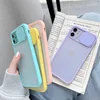 Funda protectora de lente de cámara para teléfono móvil iPhone, carcasa trasera suave de caramelo de 12 colores para iPhone 11 12 Pro Max 8 7 6 6s Plus Xr XsMax X Xs SE 2022 ► Foto 2/6