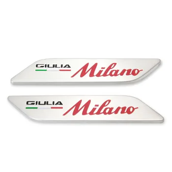 

1pair 3D Metal Car Side Fender Emblem Badge Sticker for Alfa Romeo Alfa 147 156 166 159 Giulietta Giulia Spider GT
