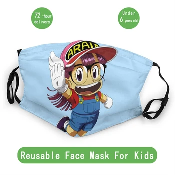 

Dr. Slump Child Non-Disposable Face Mask Arale Retro Anime Anti Bacterial Dust Mask Protection Cover Respirator Mouth Muffle