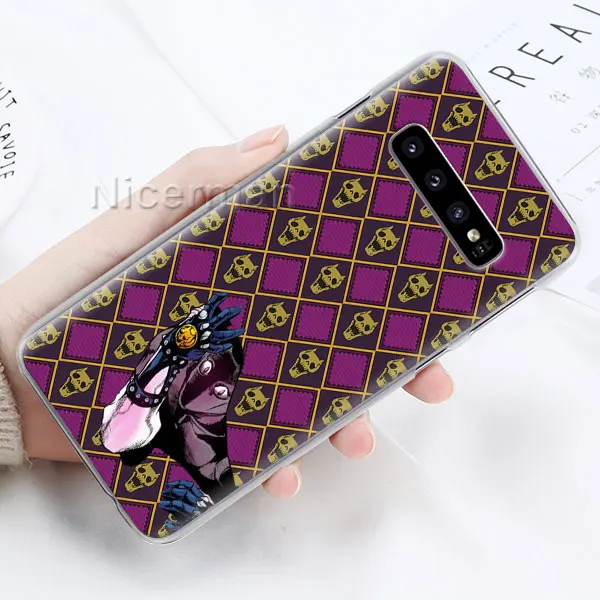 Аниме JoJo Killer queen чехол для телефона samsung Galaxy S10 S10e S8 S9 S10 Plus S7 Edge Note 10 Plus 8 9 Твердый Чехол - Цвет: H13