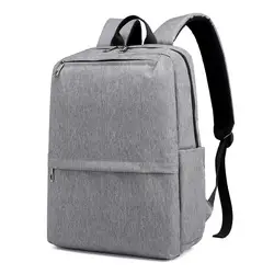 Однотонный рюкзак, брендовый Многофункциональный рюкзак для отдыха, мужская дорожная сумка, водонепроницаемая школьная сумка-Оксфорд