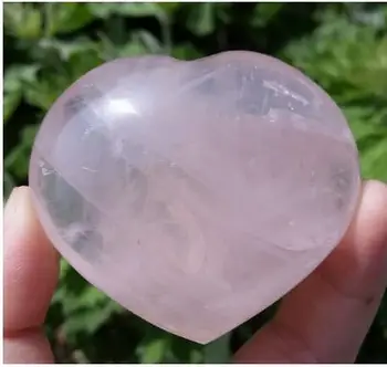 

BEST!! NATURAL Rose quartz crystal heart healing