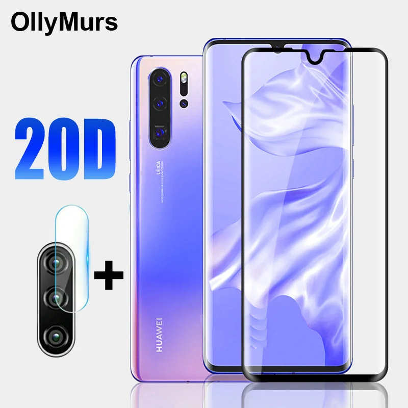

2 In1 on For Huawei P30 Pro P30 Lite Glass Camera Film Screen Protector Protective Tempered Glass for Huawei P30 Light P 30