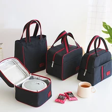 Saco de almoço térmico feminino portátil isolado cooler bento tote família viagem piquenique bebida frutas alimentos frescos organizador acessórios