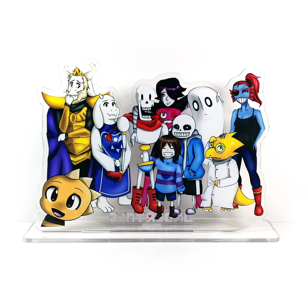 Game Undertale Acrylic Figures Frisk Sans Papyrus Flowey Character Undertale  Acrylic Stand Models Plate Desk Decor Standing Sign - Key Chains -  AliExpress