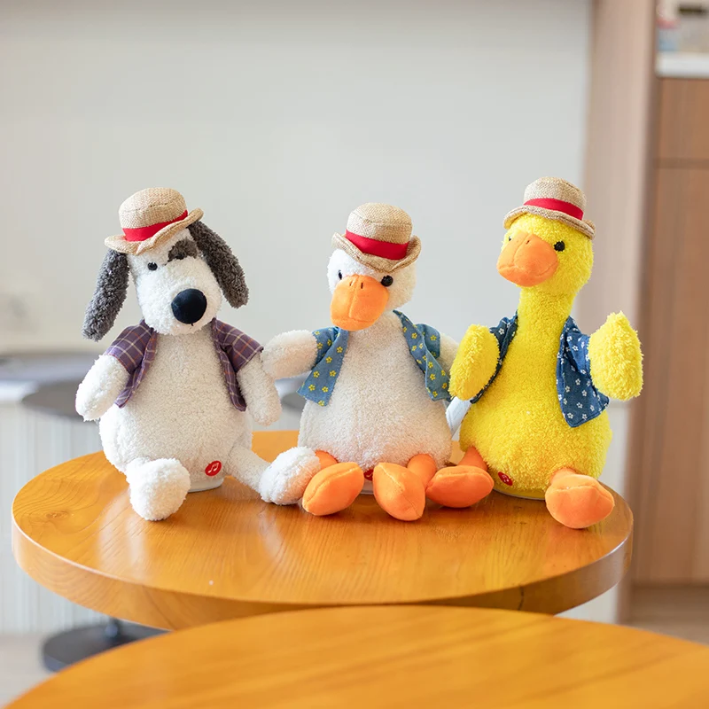 The Cute Stuffed Duck Toy That Can Learn To Talk And Sing Can Record, Sing And Dance, Connect To Bluetooth As A Gift For