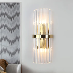 Image 2 - Modern LED kristal duvar ışık altın ev dekor duvar aydınlatma armatürü yatak odası koridor duvar aplik lambası üzerinden hızlı kargo DHL/FedEx