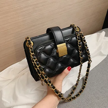

Women's fashion Messenger bag shoulder bag 2019 summer new trend Korean version of the rhombic chain bag wild