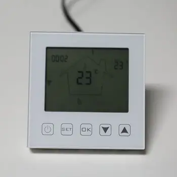 

Wifi Programmable Touch Screen Thermostat for Floor Electric System Temperature Controller with Remote Control and Voice Control
