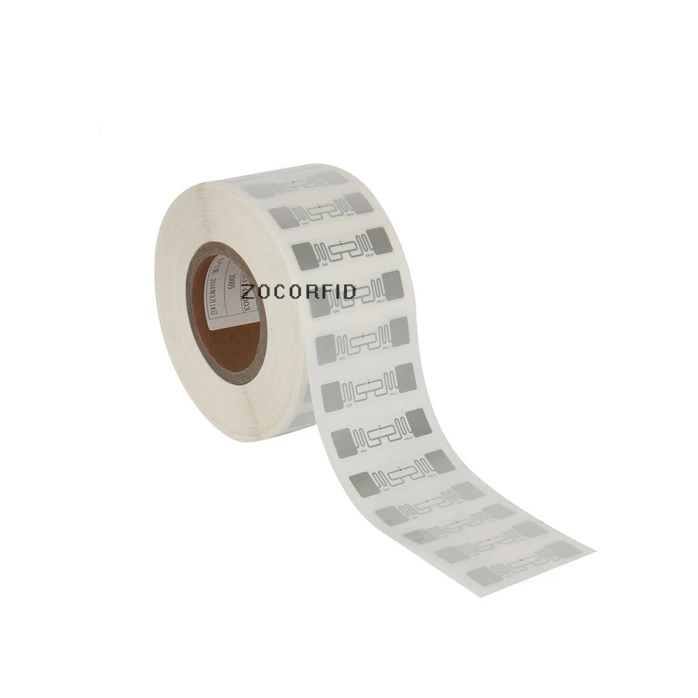 1000pcs 9662 UHF RFID стикер ISO18000-6C(6B) H3 860-960MHZ UHF RFID этикетка 73,5X21,2 мм - Цвет: 1000pcs