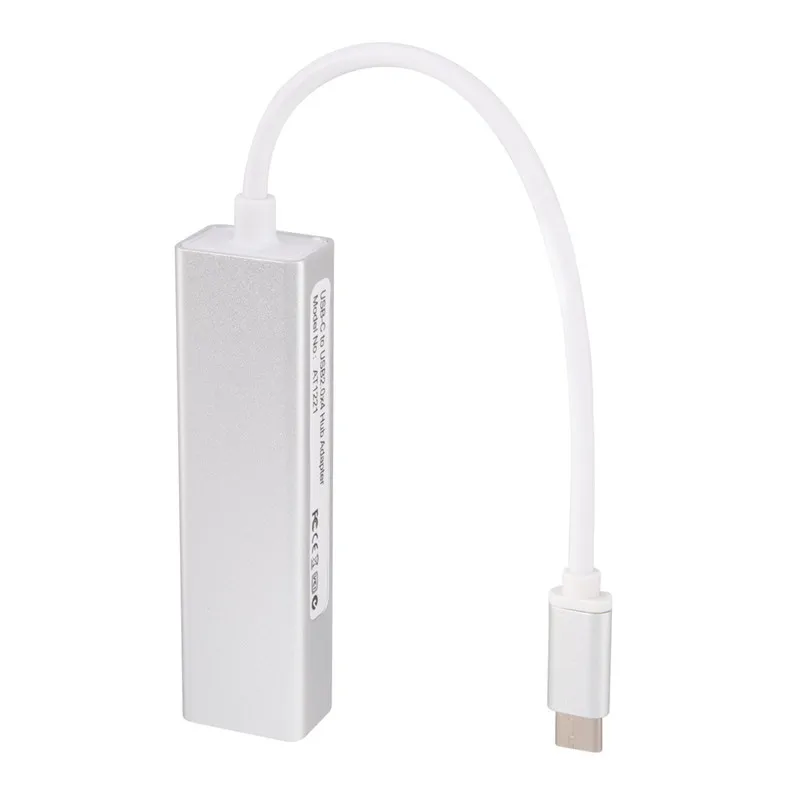 CARPRIE Powered type-C USB2.0 концентратор 4 порта Высокоскоростной тонкий компактный разветвитель расширения