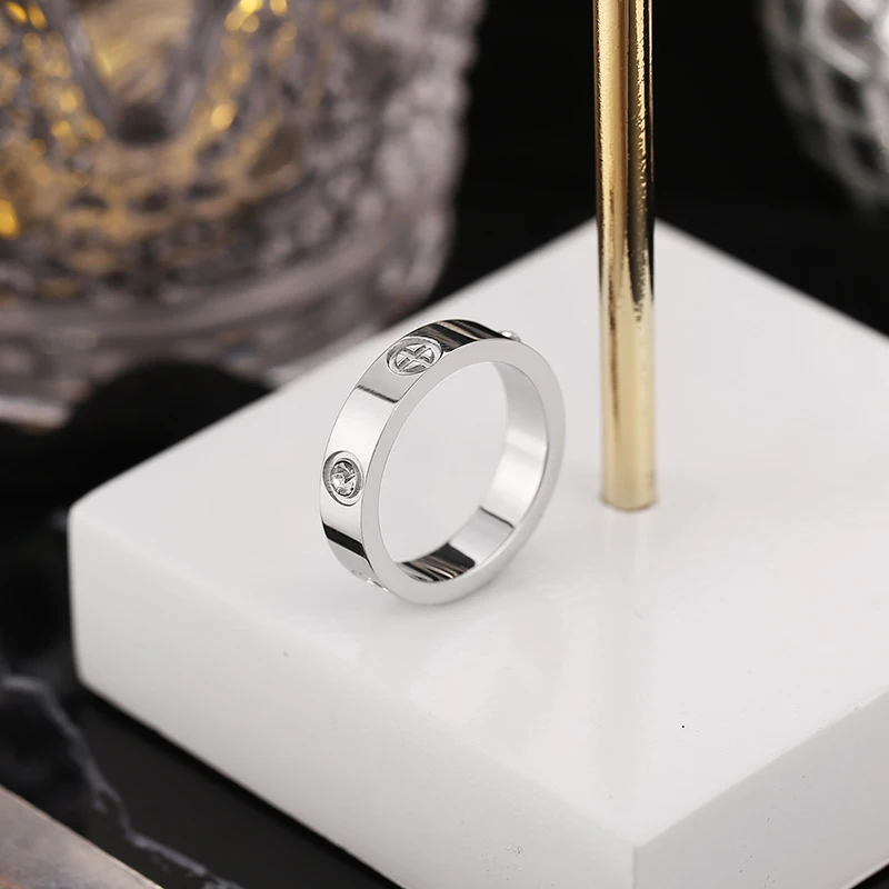 Screw Rings Phillips Nail Shape Women Jewelry Size 5 To 10