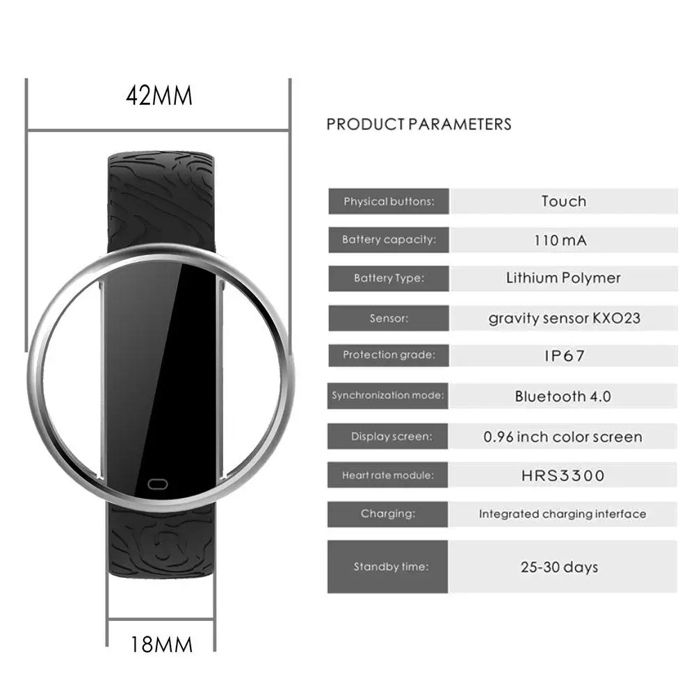 E99 Смарт-часы Bluetooth шаг монитор сердечного ритма кровяное давление кислородный сон фитнес-трекер IP67 водонепроницаемый спортивный браслет