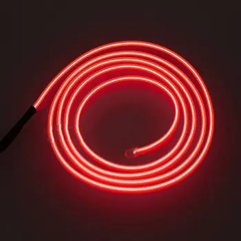 

12V DC 1m Cold Light Strip Car Interior Ambient Bar Lamp Red Accessory