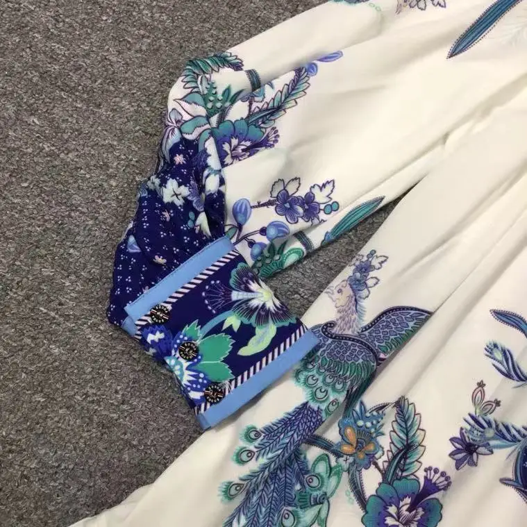 AH10457 High quality New Fashion Women spring Dress Luxury famous Brand European Design party style dress