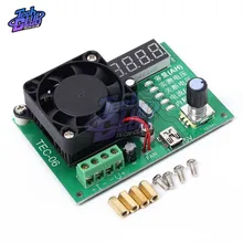 Probador de capacidad de batería TEC-06, probador de carga electrónica de 16W para móvil, medidor de corriente máxima de 500Ah, pantalla LED con ventilador