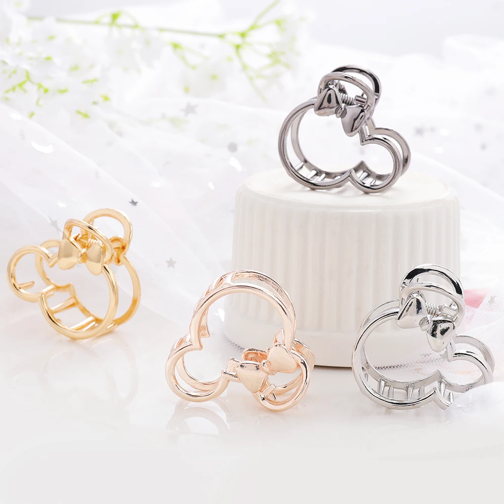 Metal Cute Mouse Hair Claw For Women Bridal Hair Accessorie Clip Pin Jewelry Black Gun Animal Headwear Stick hair accessory,hair clip,jewelry accessories,bridal headwear,hair stick
