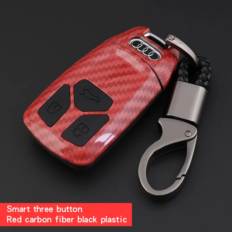 Подходит для Audi key case, предназначенного для нового A4L Q7 A5 TT, интеллектуальный пульт дистанционного управления, автомобильный набор ключей, Пряжка раковина - Название цвета: Цвет: желтый