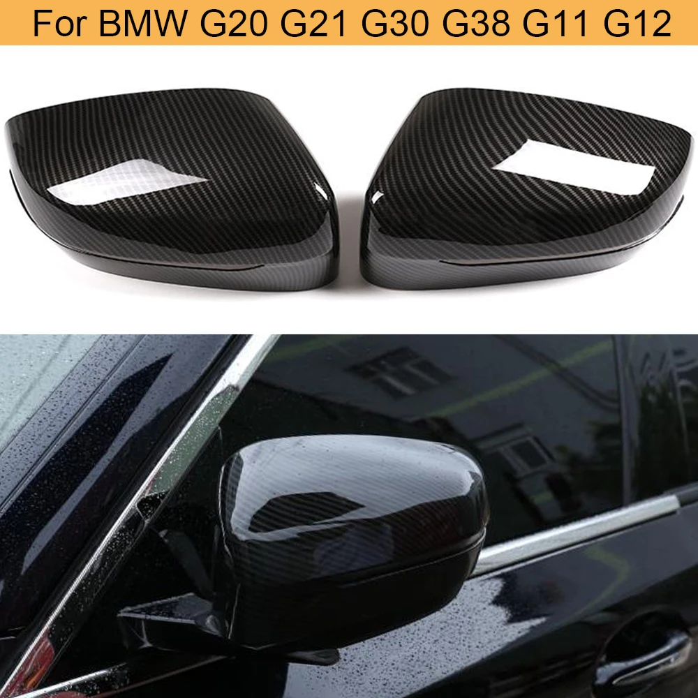Накладки на боковые зеркала заднего вида для BMW 3 5 7 Series G20 G21 G30 G38 G11 G12 | Автомобили и
