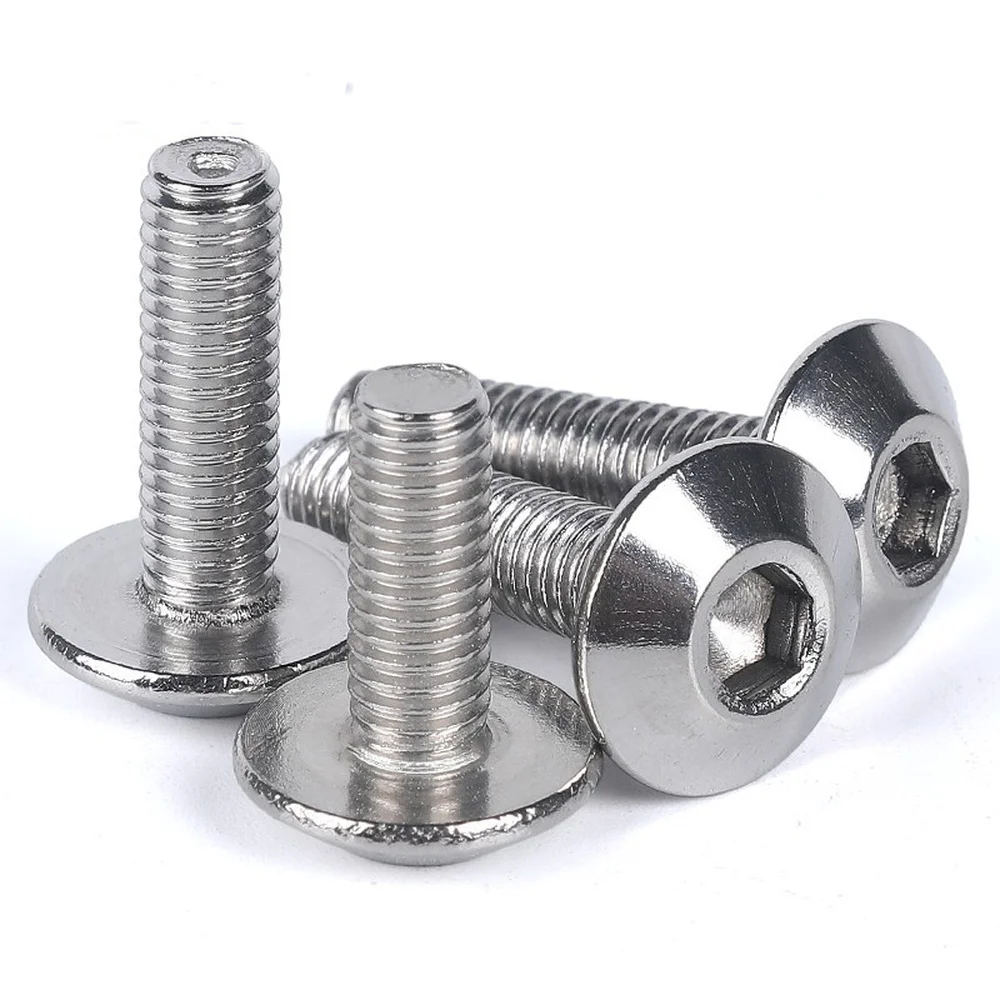 M2 M2.5 M3 M4 M5 M6 M8 304 Stainless Steel Hexagon Hex Socket Button Head Screw Bolts Round Flat Head Screw Standoff 10 pcs/lot hexagon socket head bolt hex socket screw hexagon socket screw hexagon socket head screw stainless steel screw