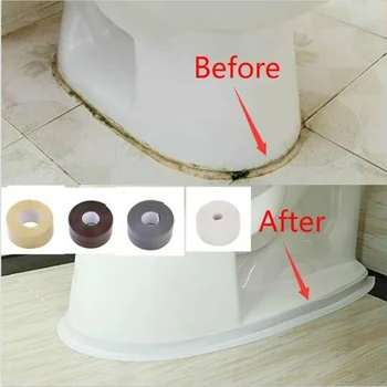 

3.2mx38mm bathroom kitchen sink bathtub seal tape white PVC self-adhesive waterproof wallpaper
