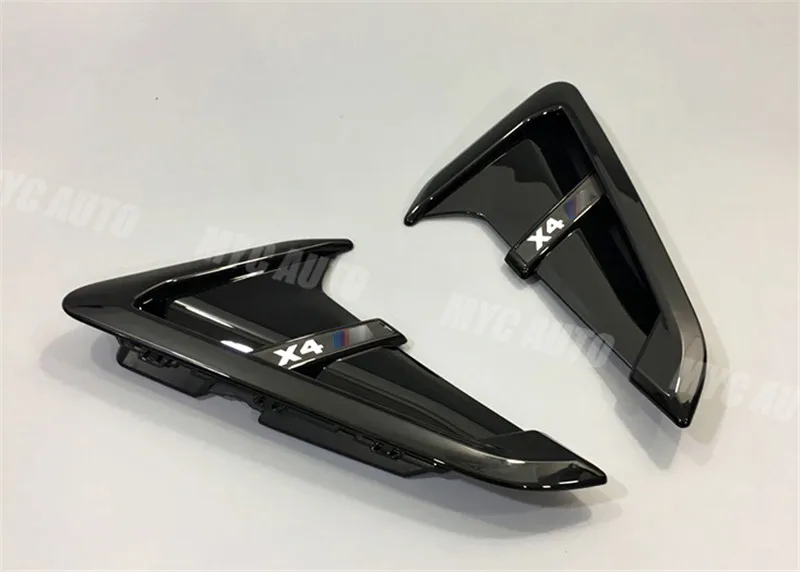 M Стиль боковое крыло вентиляционное отверстие отделка для BMW X3 G01/X4 G02+ боковое крыло вентиляционное отверстие отделка X3M/X4M стиль украшение автомобиля