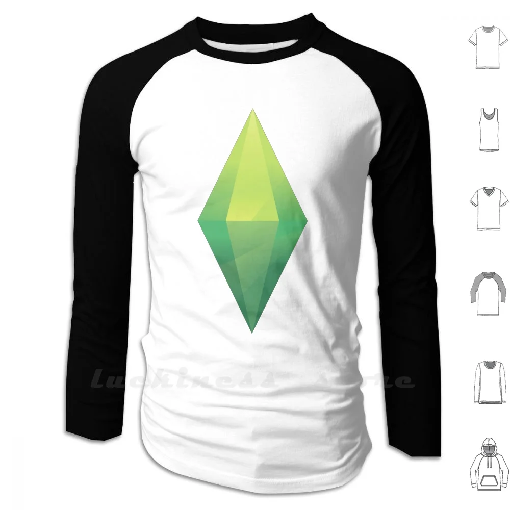 The Sims Plumbob Manica Lunga Uomo Adolescente Cotone The Sims Sims The Sims 4 The Sims 3 Plumbob Diamond