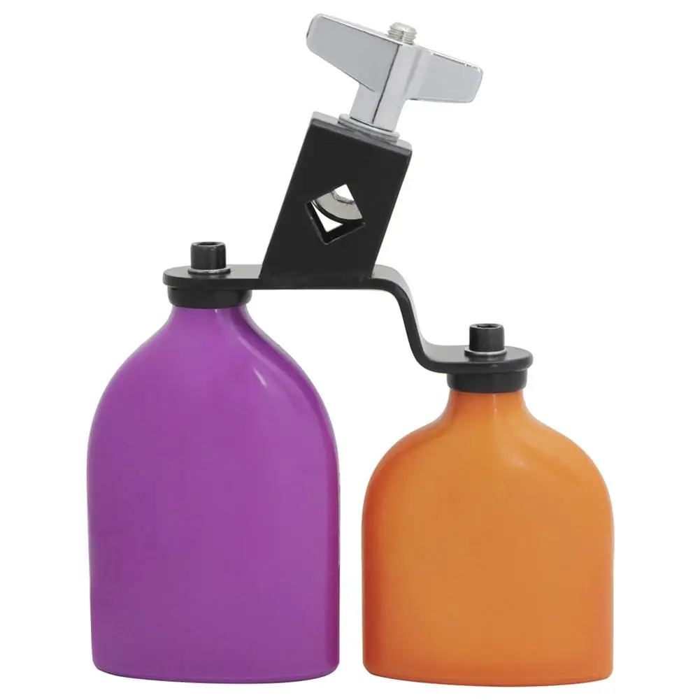 

IRIN Double Sambago Bell Percussion Jam Block Latin Music Cowbell High Low Sound Wooden Fish Knocker Drum Accessories