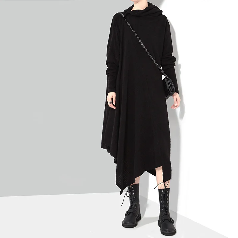 New Fashion style Asymmetrical Long Knitting Big Size Dress Fashion Nova Clothing