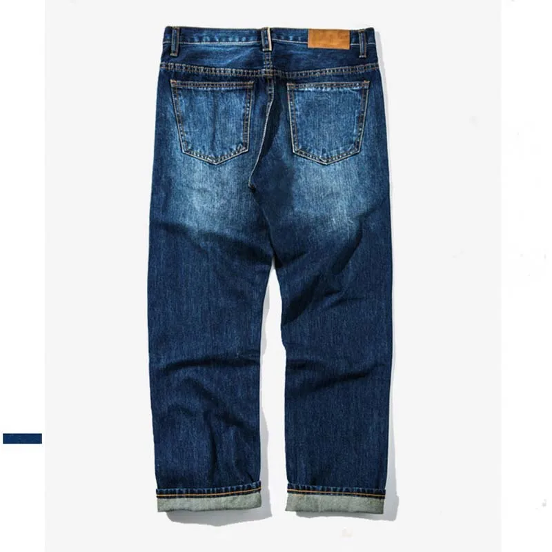 Tide Fashion Для мужчин повседневные джинсы Прямые Свободные мешковатые потертые джинсы брюки-шаровары в стиле хип-хоп винтажный скейтборд под старину с брюками