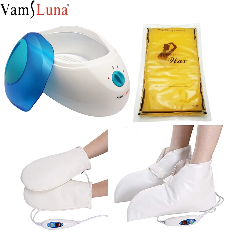 Heated Mitts Electrical Booties and Glove For Paraffin Wax SPA Treatment for Hand Foot Care