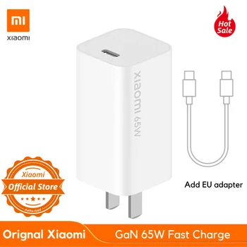 

NEW Xiaomi GaN 65W Fast Charge Turbo Portable Small Type-C Notebook for Macbook & iPad Smartphone for iPhone Mi 10 Samsung S10