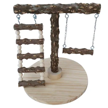 

Parrot Swing Toy Pet Bird Play Stand Toy Cage Rocking Chair Toy Parrot Standing Rod Climbed Ladder for Small Pet