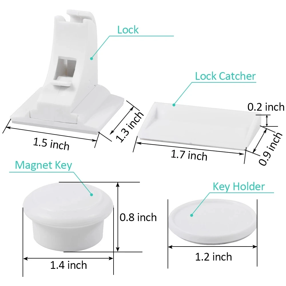 Kids Security Magnetic Child Lock Cabinet Drawer Door No Drilling No Screws Invisible Baby Protection baby lock