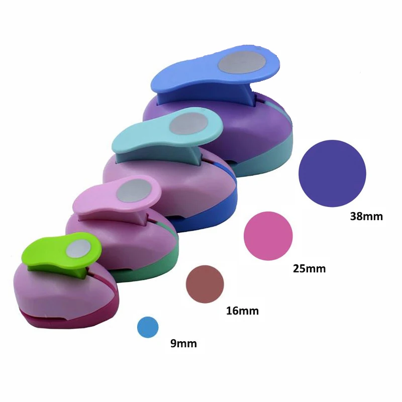 4pcs/lot 9 38mm Circle Punch DIY Craft Hole Punch Paper Cutter