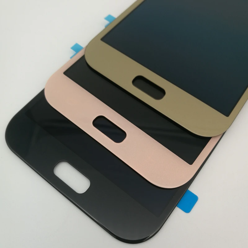 Супер AMOLED A720F ЖК-дисплей для Samsung Galaxy A7 A720 A720F A720M lcd s кодирующий преобразователь сенсорного экрана в сборе+ защитное стекло
